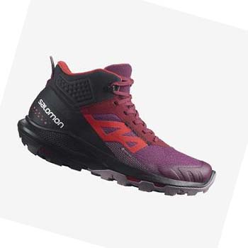 Salomon WoOUTPULSE MID GORE-TEX Kadın Yürüyüş Ayakkabısı Mor | TR 2785QMA